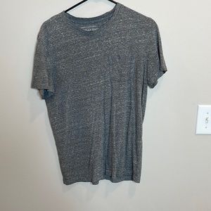 American Eagle Heather Gray Mens V-Neck T-Shirt Size S